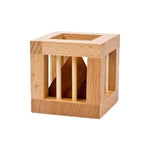 casse tete en bois triangle en cage